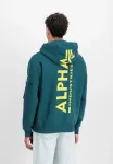 Толстовка с капюшоном Alpha Industries, Deep Petrol - фото