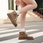 Зимние сапоги женские EBLAN, хаки (на флисовой подкладке) - фото 6