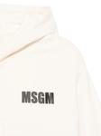 Худи с логотипом MSGM Kids, белый - фото 3