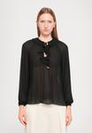 Блуза MICHAEL Michael Kors RUFFLE NECK , Black - фото
