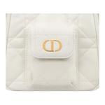 DIOR Кожаный рюкзак малый женский белый - фото 5