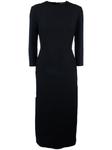 Платье миди с длинными рукавами Fabiana Filippi, черный - фото