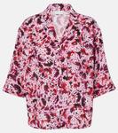 Рубашка с принтом Dries Van Noten, фуксия - фото