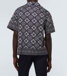 Рубашка для боулинга из хлопка с принтом Etro, синий - фото 4