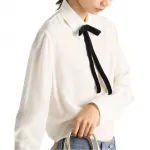 Женская блузка PRADA, айвори - фото 4