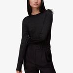 Тканый топ Annie с эффектом металлик Whistles, черный - фото 3