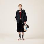 Куртка-бомбер в клетку MIU MIU, темно-синий - фото 2