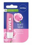 Nivea Soft Rose защитная помада для губ, 4.8 g - фото
