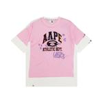 Футболка с принтом от A Bathing APE Aape, розовый - фото