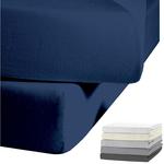 Простыня JACK Biber Spannbettlaken, синий - фото