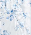 Брюки палаццо с принтом Monnalisa, Celeste - фото 3