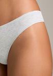 Трусы OYSHO 5 PACK COTTON BLEND THONG, Blue-Grey - фото 5