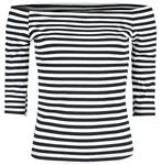 Рубашка с длинными рукавами Forplay Stripes Longsleeve, черно-белый - фото