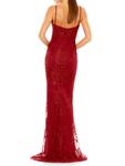 Платье-русалка с декором Mac Duggal, красный - фото 2