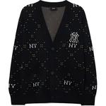 Трикотажная футболка унисекс черная MLB - фото