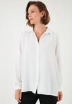 Блуза LELA Button-down blouse, Ecru/Off-White - фото 5