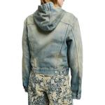 Джинсовая куртка с капюшоном Acne Studios, синий - фото 4