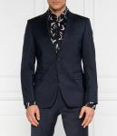 Шерстяная куртка Joop! elegante herby slim fit, темно-синий - фото