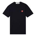 Футболка heart t-shirt 'black' Comme Des Garcons Play, черный - фото