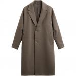 Пальто Zara Oversize Fit, песочный/коричневый - фото