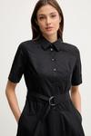 Хлопковое платье Dkny, черный - фото 4