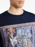 Футболка с леопардовым принтом Etro, синий - фото 4