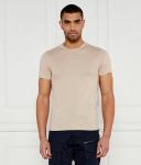 Футболка мужская Guess Jeans облегающего кроя хлопковая, бежевый - фото