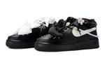 Кроссовки Nike Air Force 1 Skateboard Shoes Women's Low-Top Black White - фото 3
