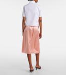 Рубашка из хлопкового поплина с логотипом Prada, Bianco - фото 3