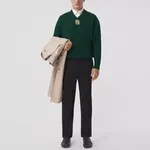 Burberry Свитер мужской зеленый - фото 4