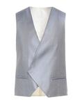 Жилет, сшитый на заказ CODE Corneliani, серо-голубой - фото