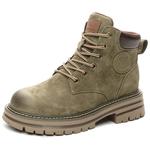 Женские ботинки Martin Boot JIETEGONGYANG, зеленые, увеличивающие рост - фото 2