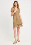 Платье Cache Cache A-FÖRMIGES MIT KURZEN ÄRMELN, Vert Olive/Olive - фото 2