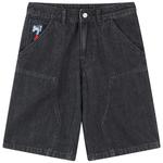 Джинсовые шорты унисекс MIND ERROR, постиранные серые - фото 4