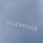 Потертая куртка с высоким воротником Balenciaga, синий - фото 4