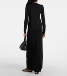 Платье макси из джерси Toteme, черный - фото 3