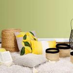 Подушка Sia Decobezug Fresh, 51x1x1 см, желтый - фото 2