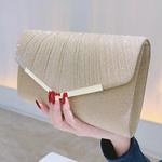 Клатч WHEELY BABY, треугольный с золотой окантовкой черный - фото 6