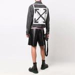 Куртка fw21 denim jacket slim fit version gray Off-White, мультиколор - фото 4