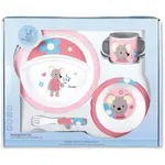 Набор детской посуды Sterntaler «Мейбл», (набор, 5 шт.), розовый/белый - фото