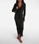 Платье-рубашка в полоску La robe Manta Jacquemus, черный - фото 2