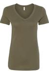 Футболка Next Level Women's Ideal с V-образным вырезом, хаки - фото