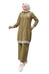 Брючный костюм MODAMIHRAM, оливковый - фото 3