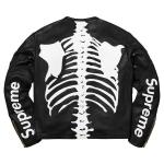 Куртка Supreme x Vanson Leather Bones Jacket Black, черный - фото 2