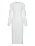 Длинное платье со складками Les Filles D'Eva, белый - фото