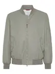Бомбер на молнии Brunello Cucinelli, зеленый - фото