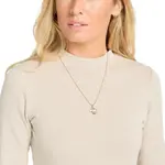 Женское трикотажное мини-платье Everleigh Mock Billabong, бежевый - фото 5