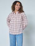 Рубашка Edva в клетку Sisters Point, Pink - фото