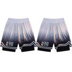 Баскетбольные шорты унисекс Dbd Wh, Градиент бело-черный - фото 14