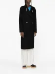 Двубортное шерстяное пальто STELLA MCCARTNEY, черный - фото 3